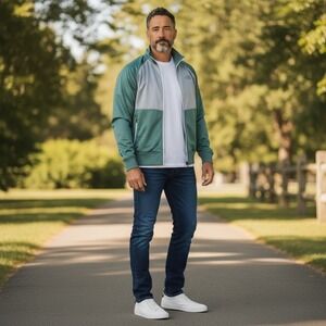 The North Face Takeback Track Jacket Mens XL Green Silver NWT NF0A3SDBUCE-XL